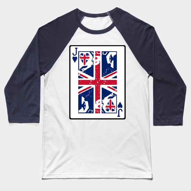 Union Jack Baseball T-Shirt by RFMDesigns
